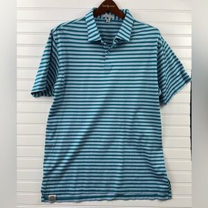 Peter Millar striped polo Contemporary Fit, size XL